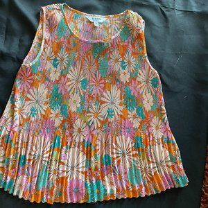 BB Dakota by Steve Madden Multicolor Floral Sleeveless Blouse